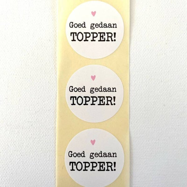 Goed gedaan topper (5st)