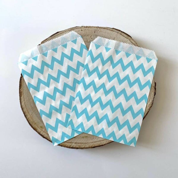 Zakje wave blauw (5st)