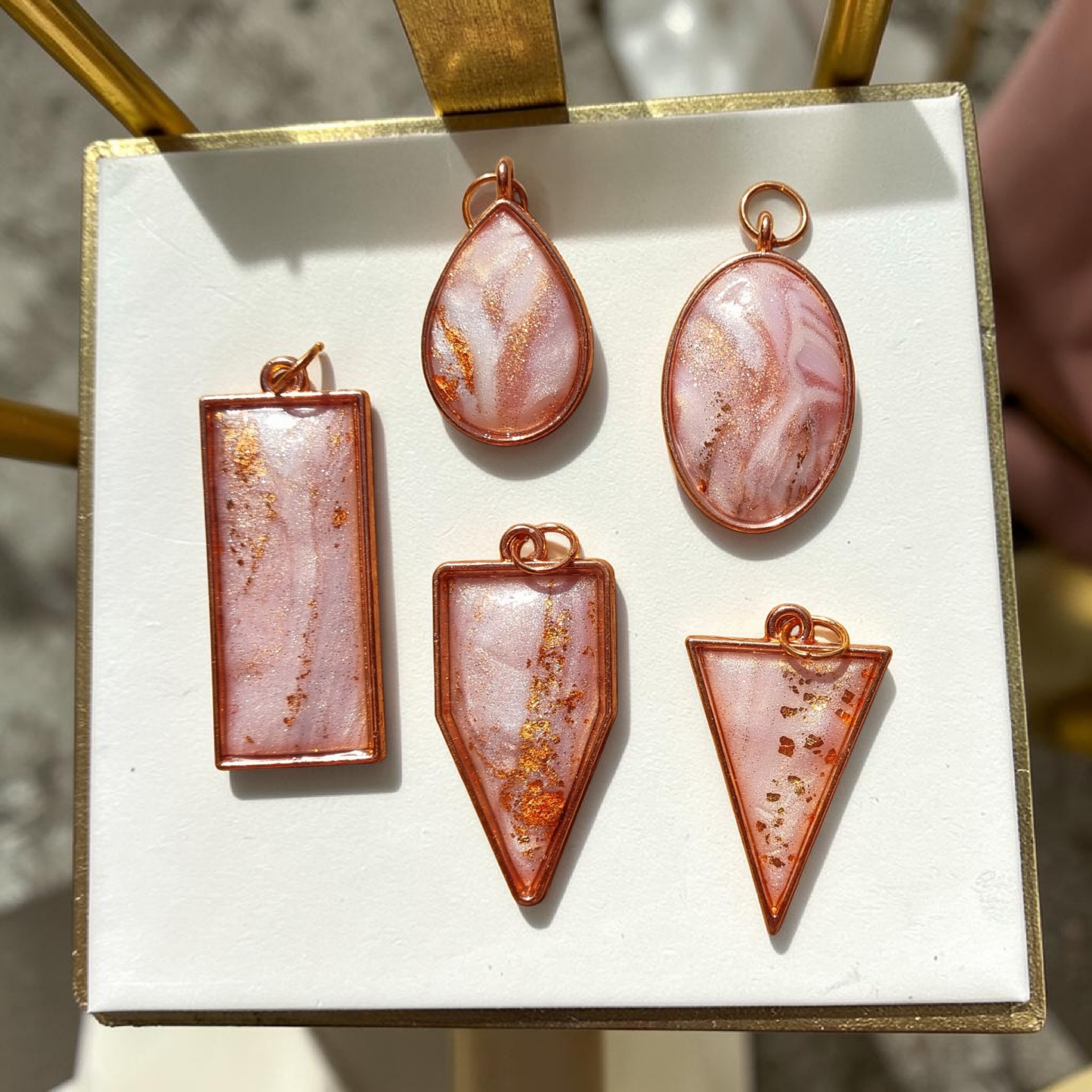 Rose gouden hangers
