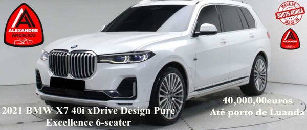 2021 BMW X7 40i xDrive Design Pure Excellence 6 lugares