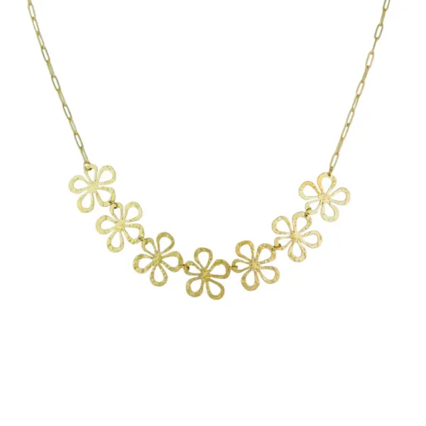 flower ketting met textuur