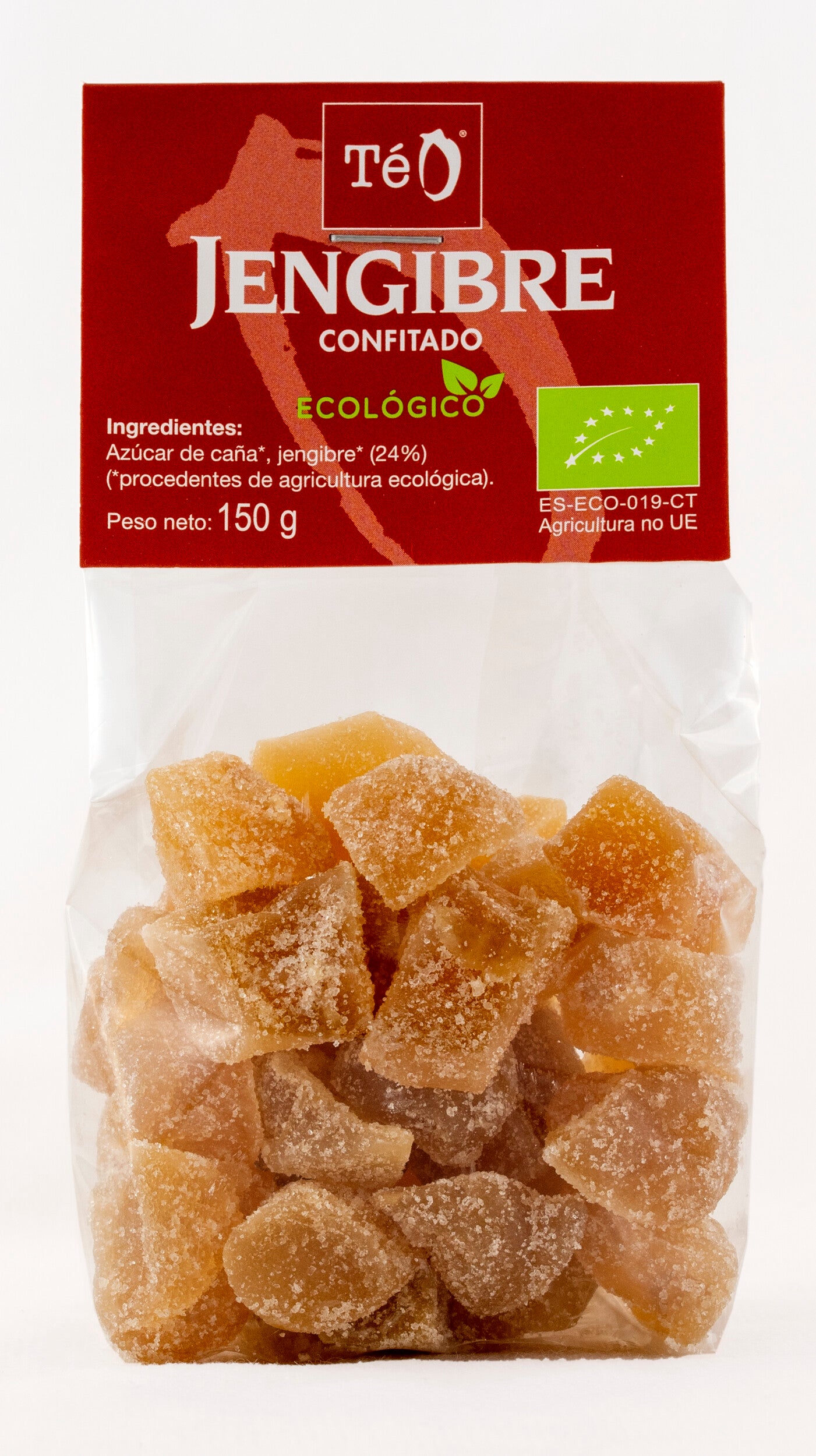 Bolsa de Jengibre Confitado Ecológico 150 grs