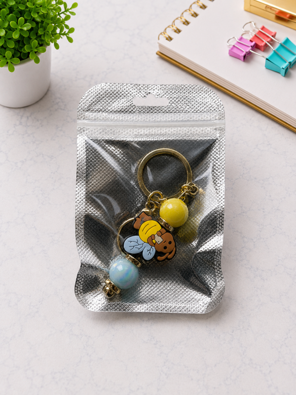 Bee Happy Keychain