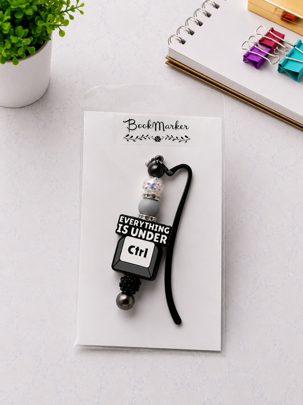 Ctrl Beaded Bookmark