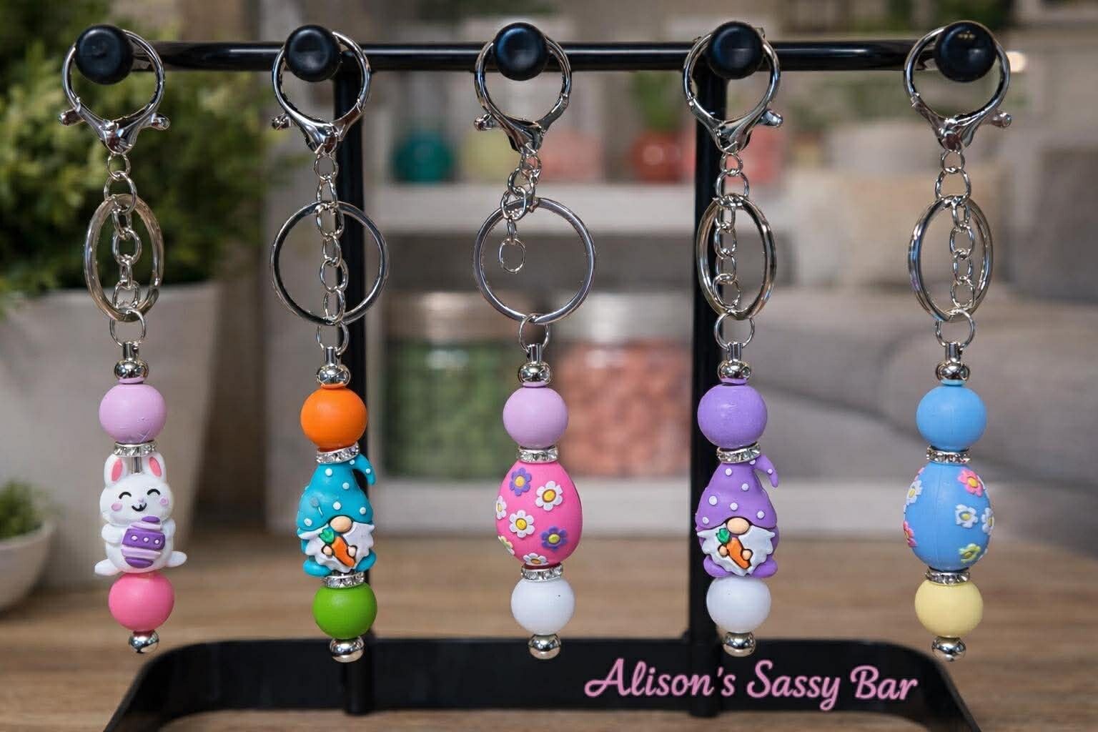 Sassy Easter Keychains