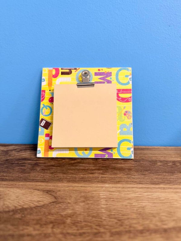 School Days Sticky Note Holder