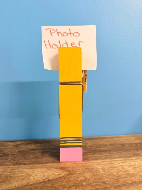 Pencil Photo & Note Holder