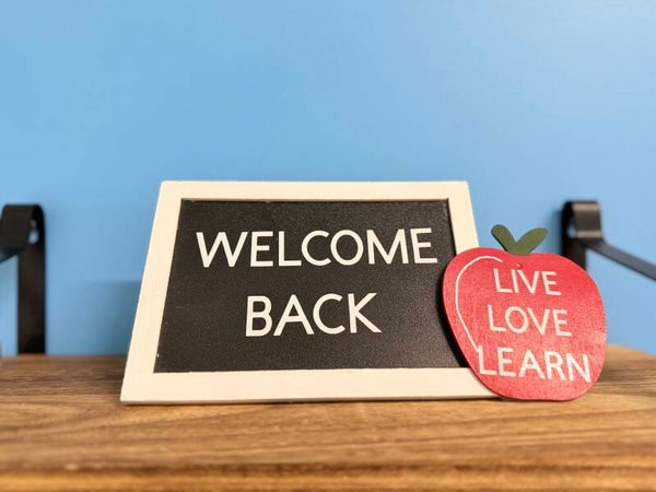 Welcome Back Chalkboard Frame