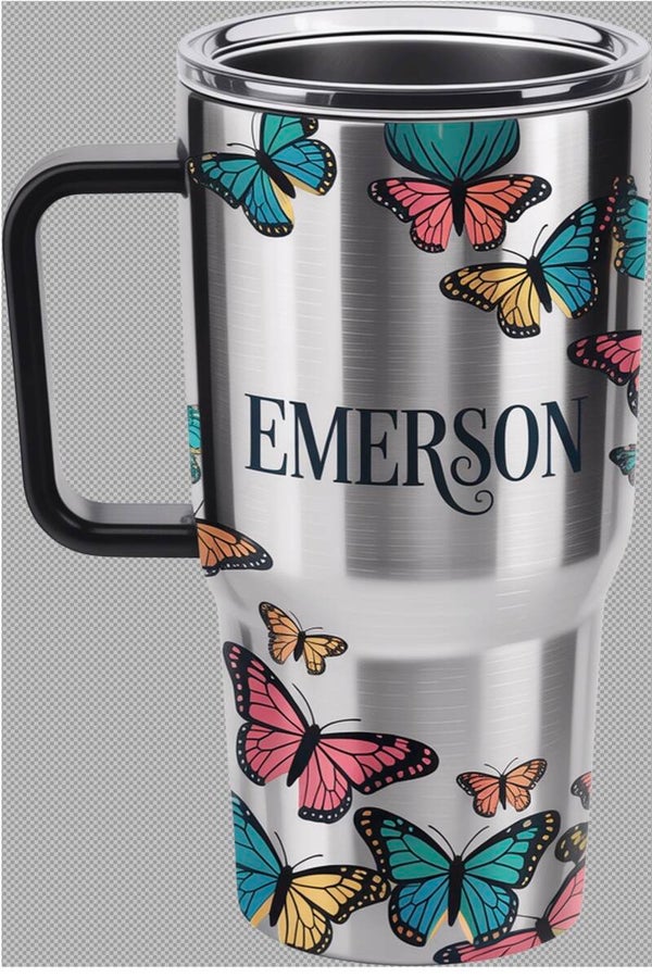 Personalized Butterfly Tumblers