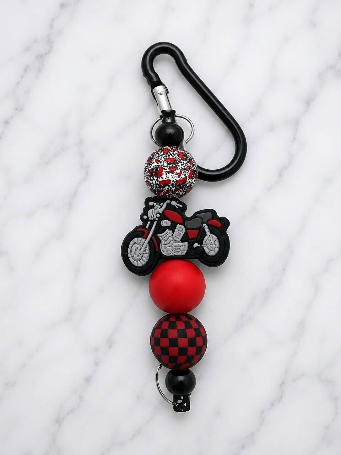 Red Checkered Motorcycle