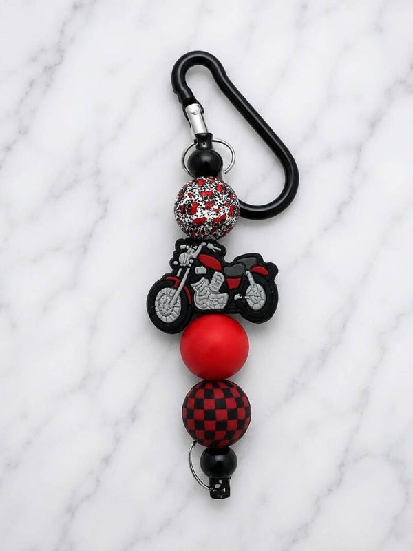 Red Checkered Motorcycle