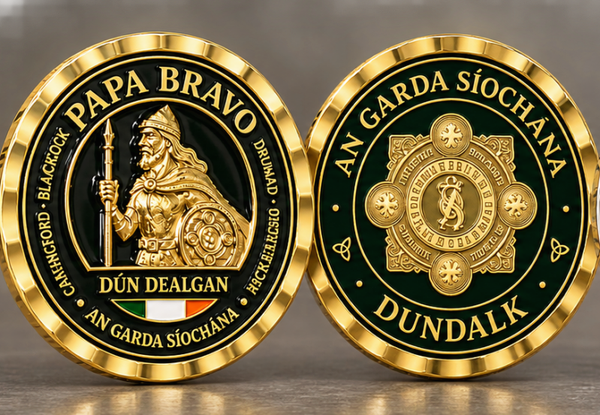 PAPA BRAVO (Gold) - Dundalk District Challenge Coin