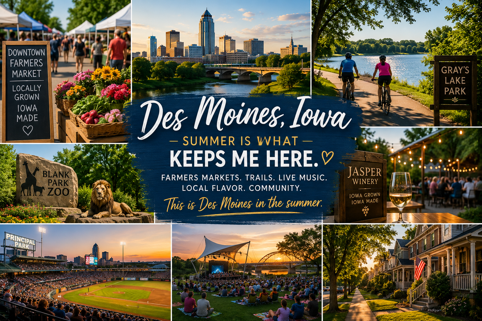 Rebecca Schweitzer Des Moines Iowa on why summer in Des Moines is something worth staying for
