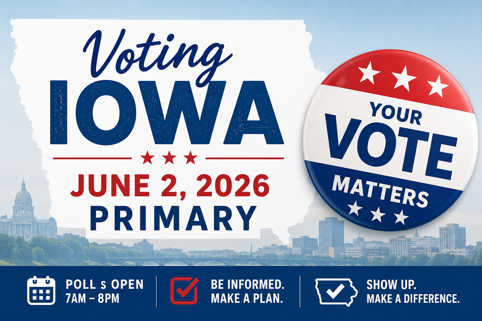 Rebecca Schweitzer Des Moines Iowa voter guide for the Polk County June 2 2026 primary election
