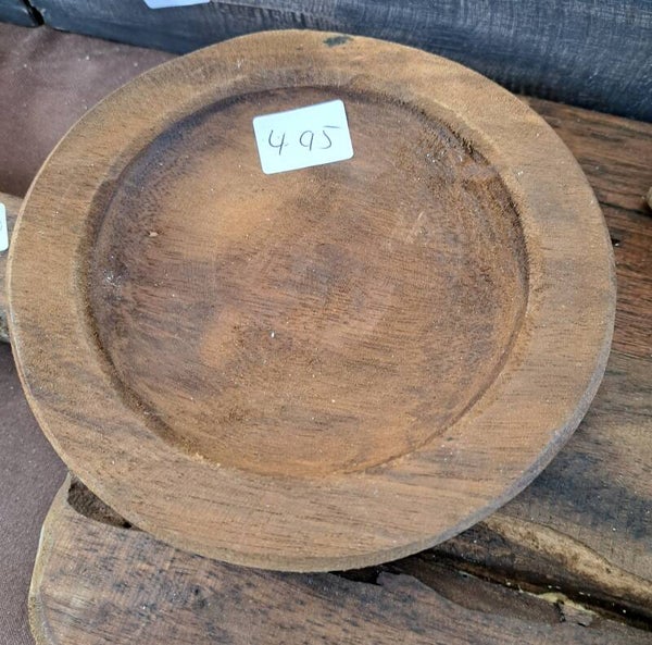 Houten bakje rond