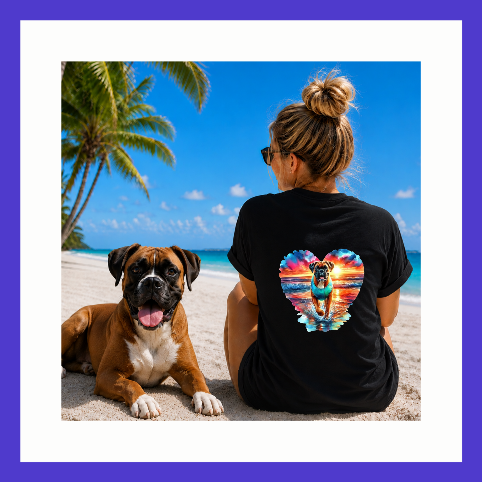 Boxer Tshirt Zwart - 002