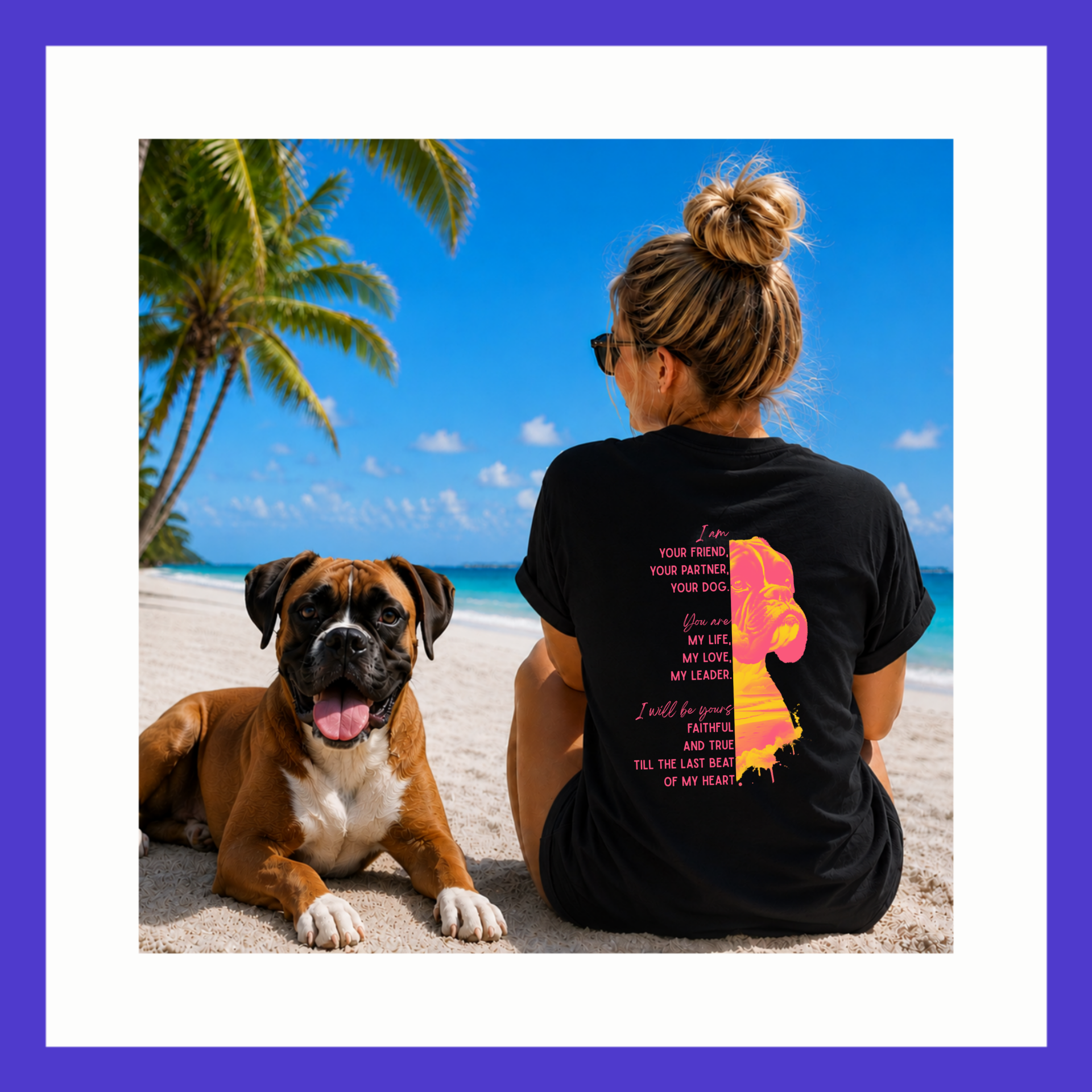 Boxer Tshirt Zwart - 006