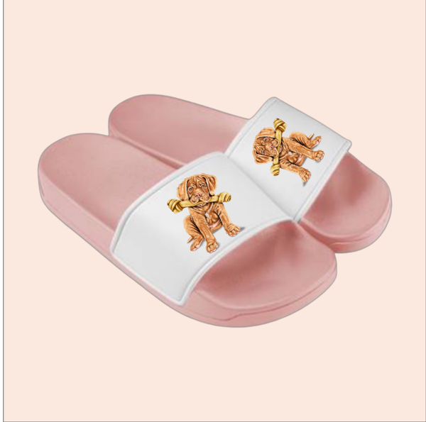 Slipper Roze Bordeaux Dog - 001
