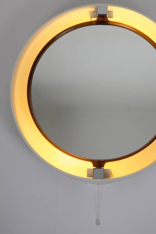 Allibert spiegel met verlichting jaren 70