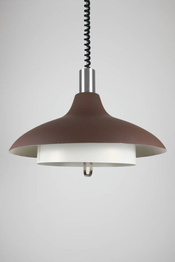 Dijkstra hanglamp met trekpendel jaren 70