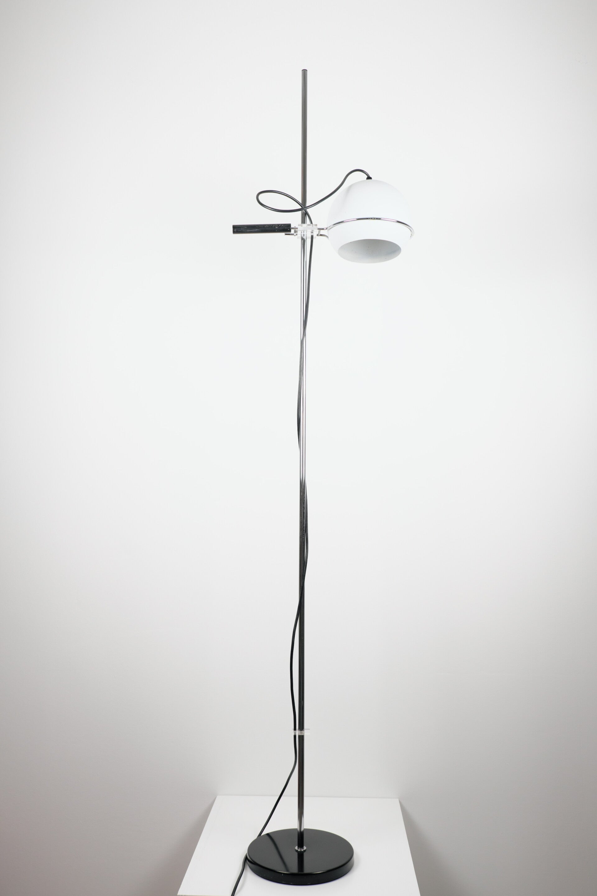 Gepo eyeball vloerlamp wit jaren 70