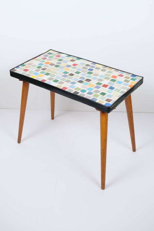 Mozaiek bijzettafel jaren 60