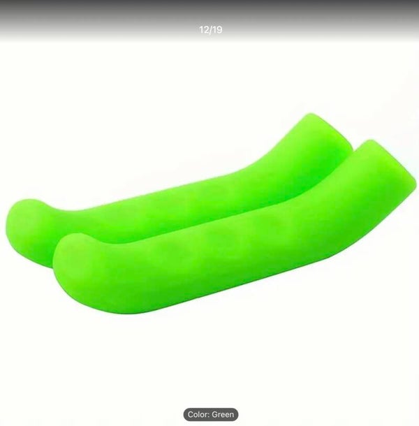 Green brake lever grips