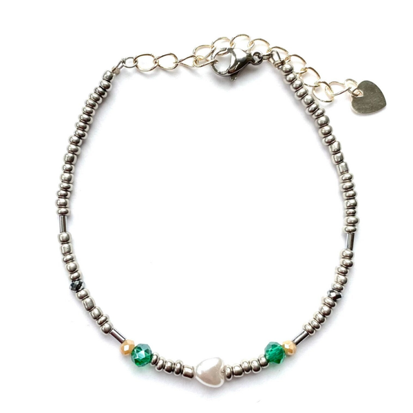 Little heart bracelet silver