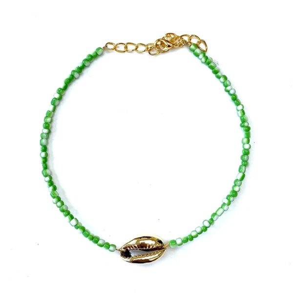 Shell anklet gold