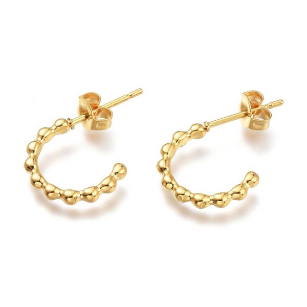 Little dots earrings gold