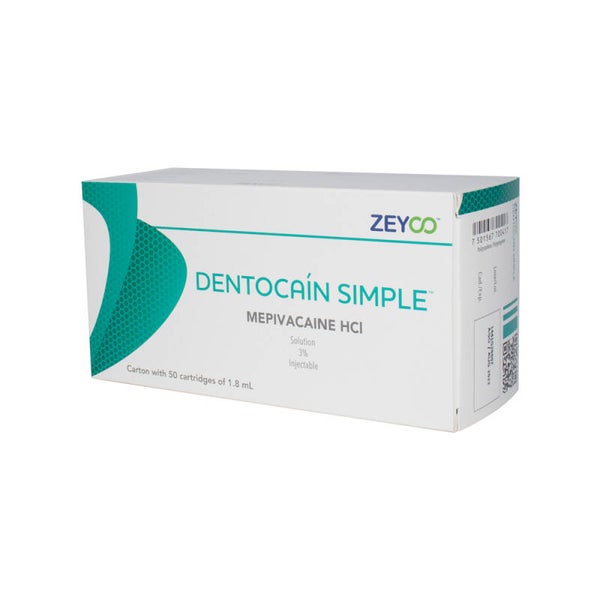 Anestesia Dentocaín Simple Zeyco