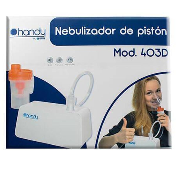 Nebulizador de pistón vertical y mascarillas, Handy de Hergom