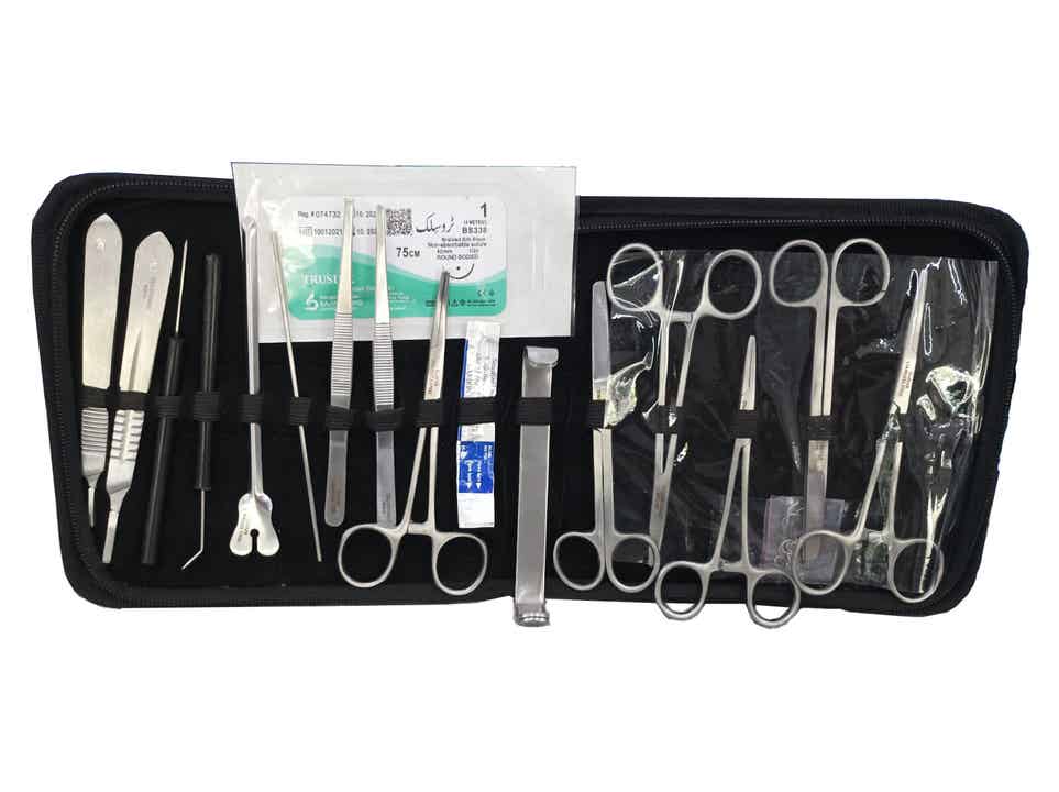 Estuche de disección Gutek 20 piezas