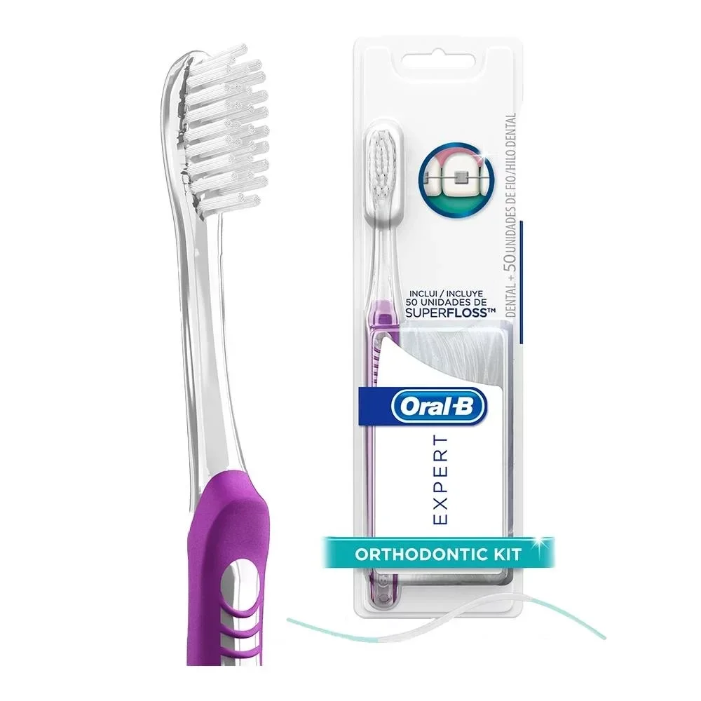 Kit de cepillo dental y 50u de hilo dental Oral-B Expert