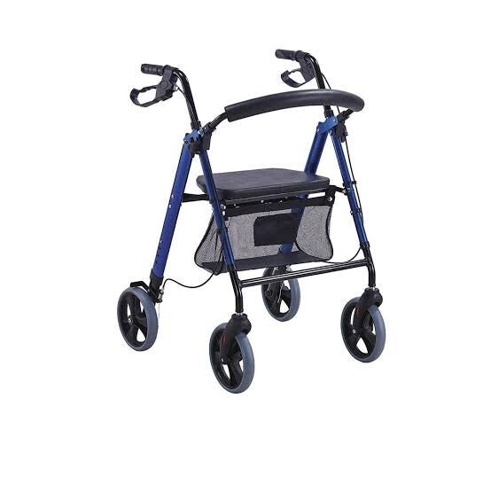 Andadera Rollator plegable, de aluminio con bolsa y llantas de 8​″, Mobicare