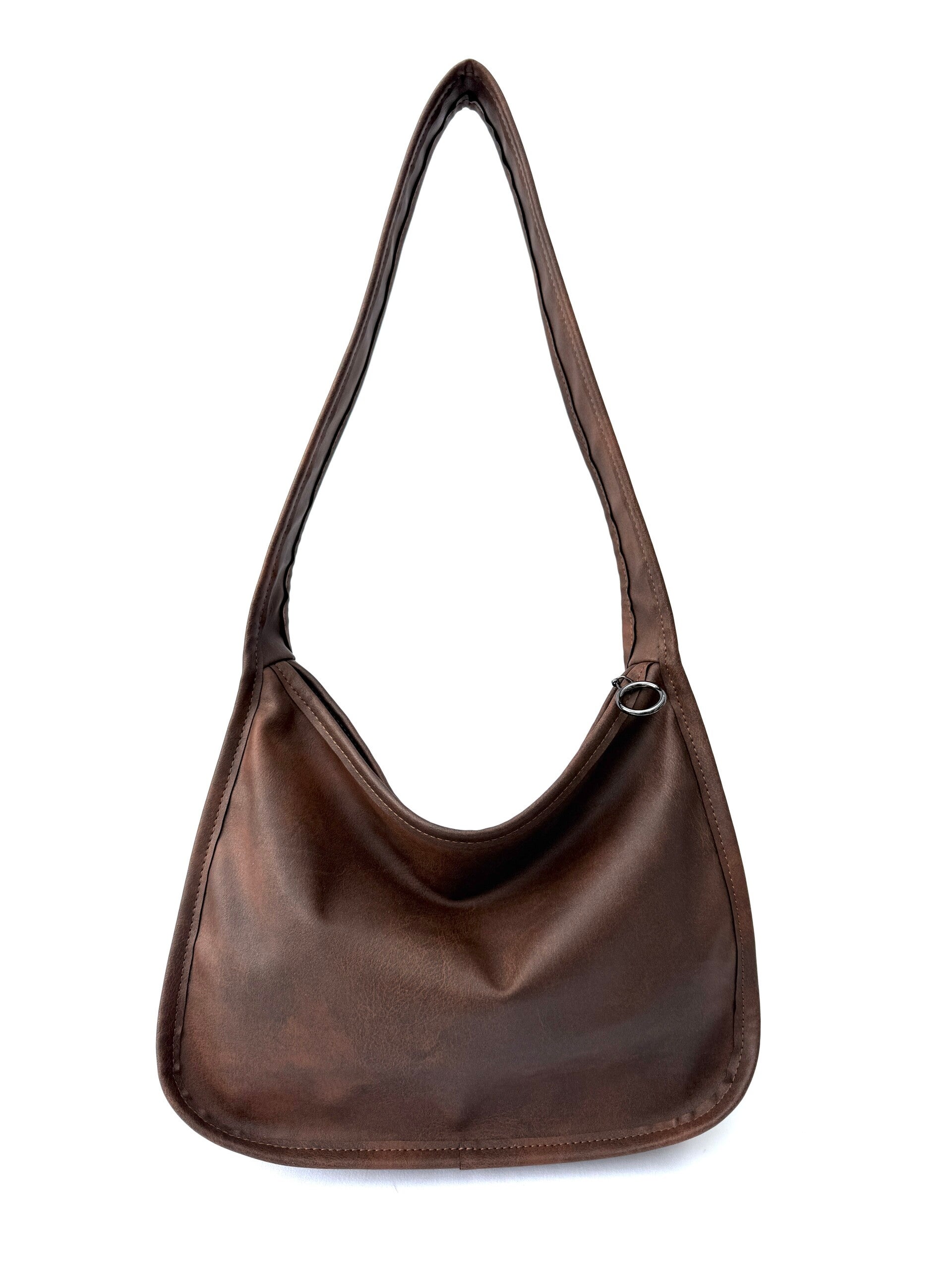 Umhängetasche aus Kunstleder Braun