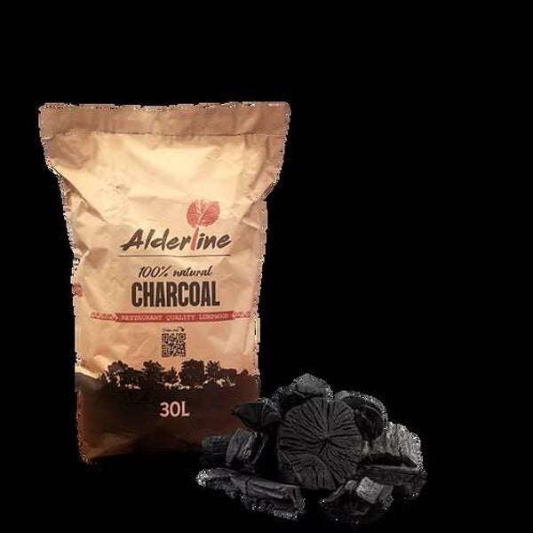 Holzkohle - 30l Säcke: 1 Palette 84 Säcke 350 kg.