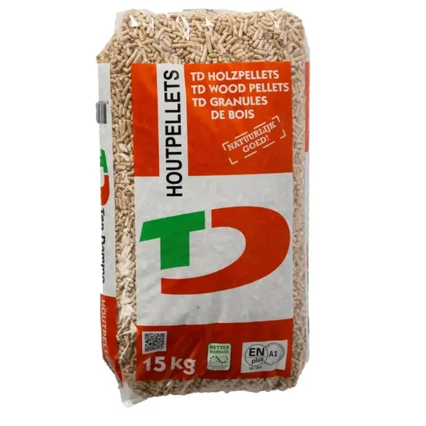 Holzpellets Heizpellets 6mm ENplus A1 Weiß - 1 Palette 66 Säcke 990kg