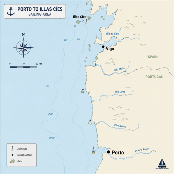 Törn Porto – Illas Cíes