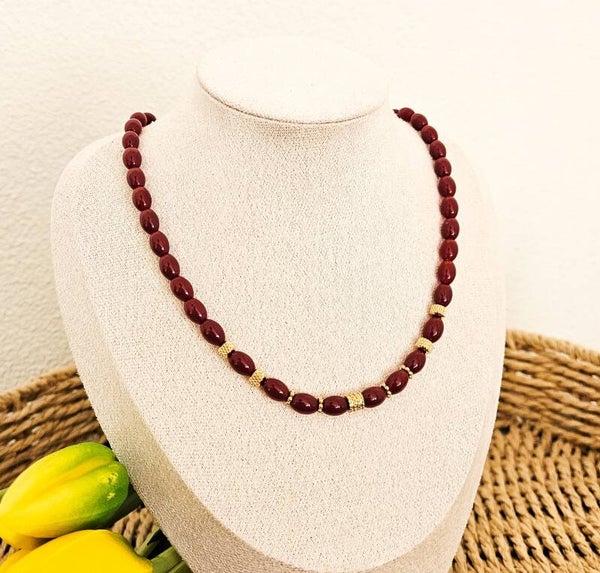 Ketting Bordeaux Elegance