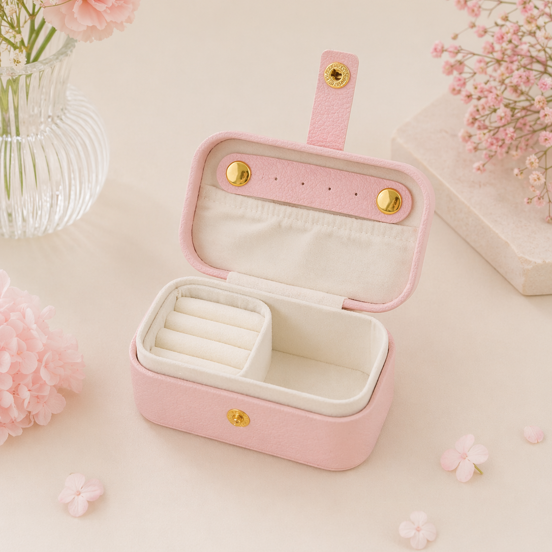 Opbergdoosje roze klein