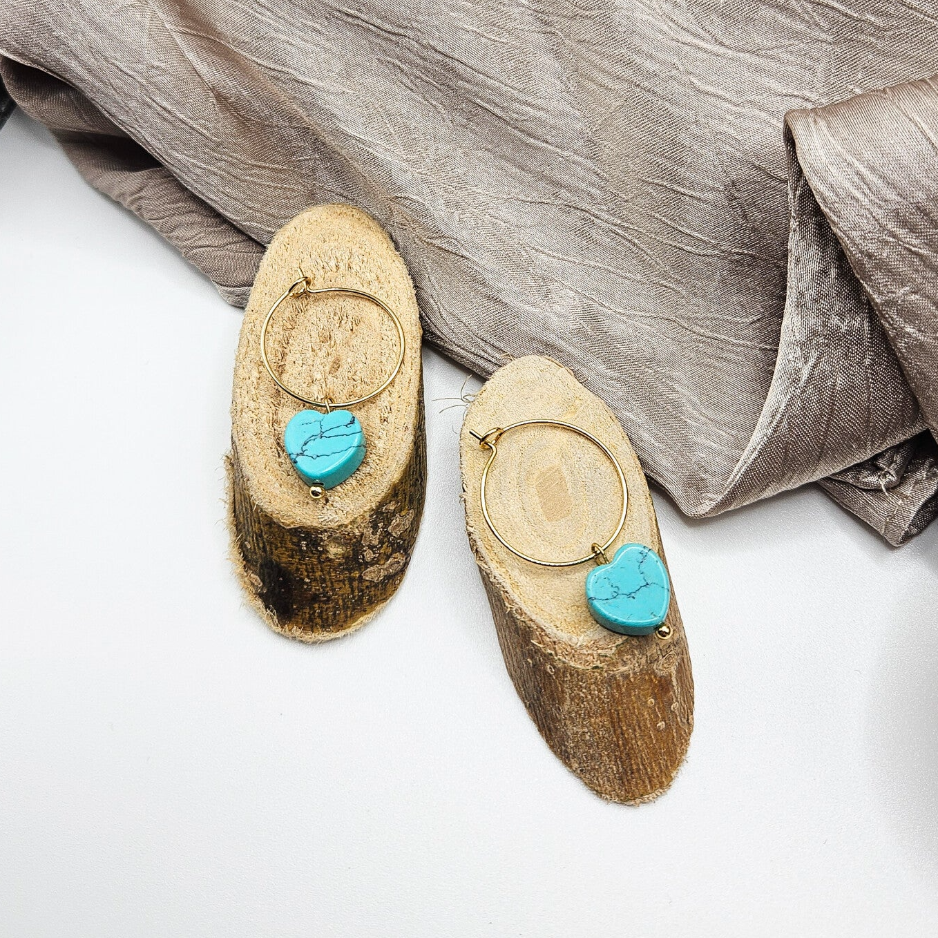 Oorbellen Turkoois
