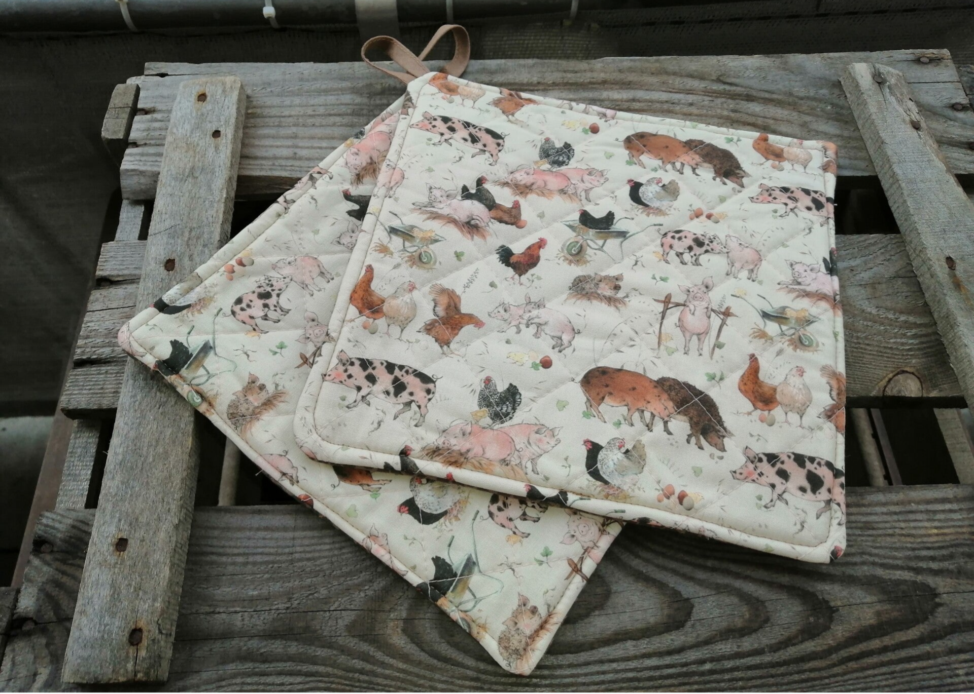 Topflappenpaar "Mullewap/BRAUN"