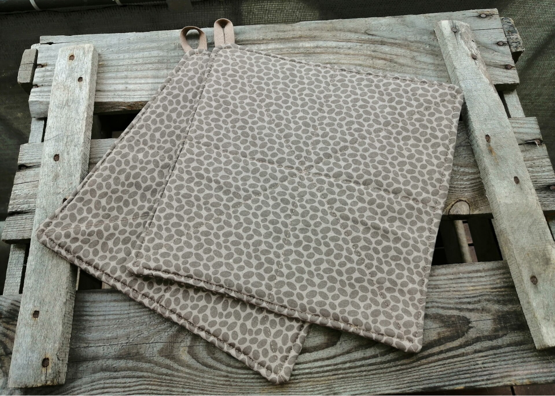 Topflappenpaar "BRAUN"