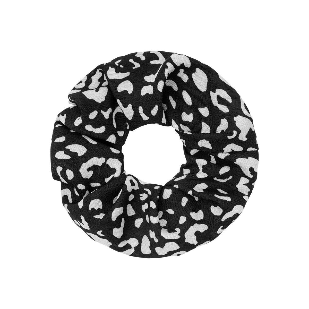 Scrunchie pastel pattern - zwart