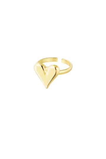 Ring classy hart - goud