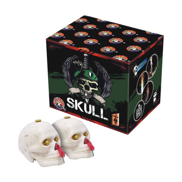Panda Skull Fontäne Batterie