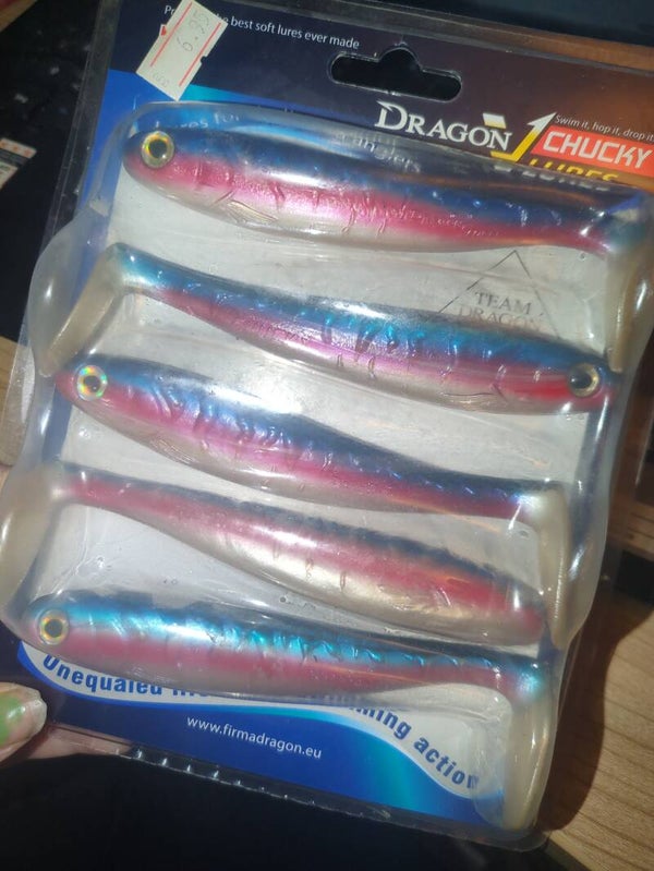 Dragon V chucky Lures 12,5 cm farbe blau/rot 5"
