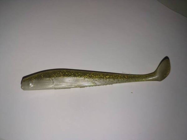 Mb fishing "gummifisch" gr. 15,5 farbe gold/silber glänzend