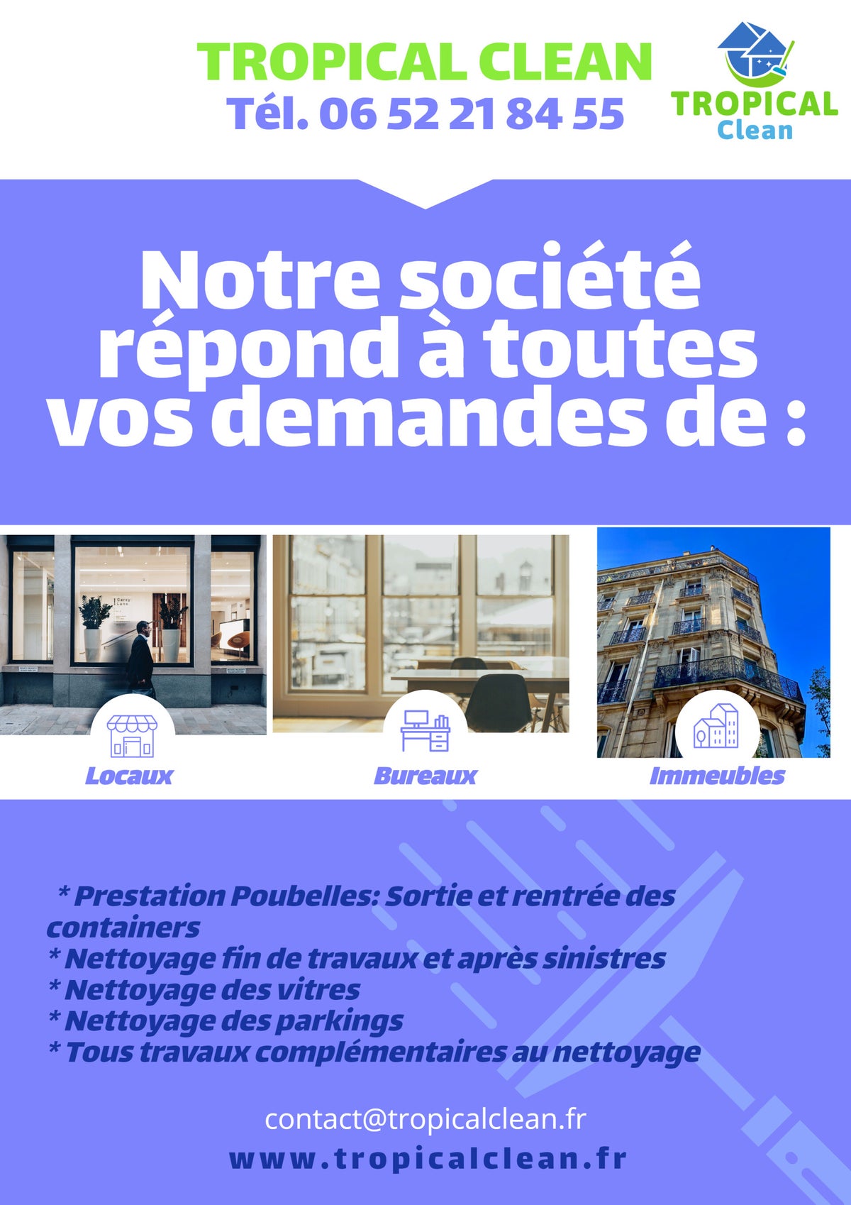 Accueil | Tropical Clean | Propreté | entreprise de nettoyage